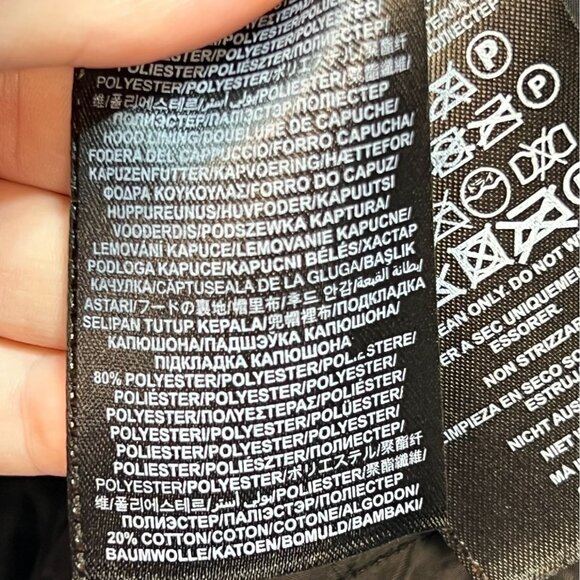 Guess Mens Military Coat Jacket Large Charcoal Gray Stand Collar Quilted Winter - Picture 4 of 13